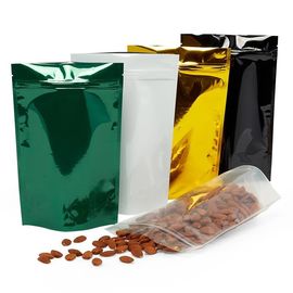 Good price Пластиковые многоразовые сумки еды, лоснистые стоят вверх цвет мешков различный доступный онлайн